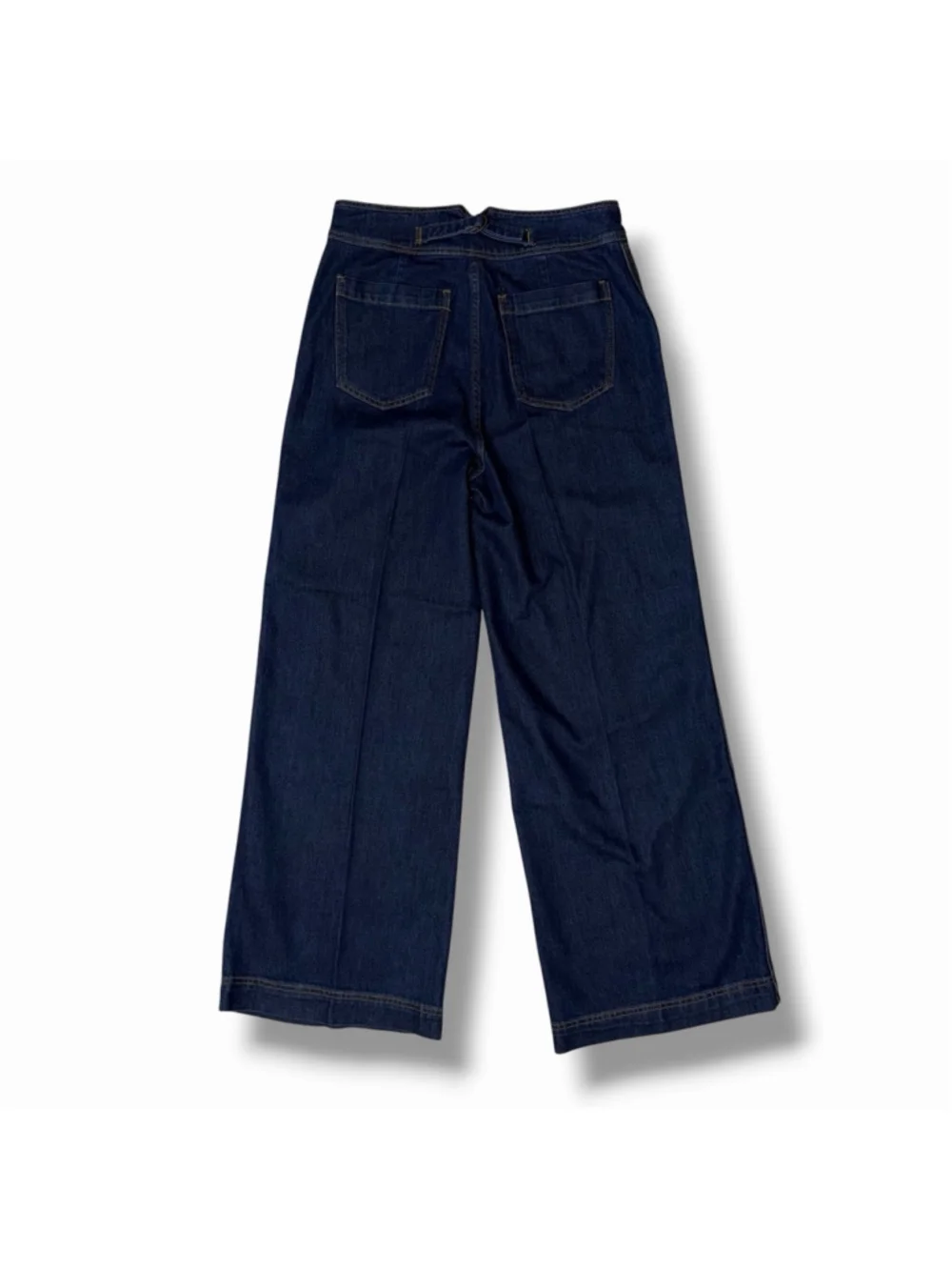 House of Harlow 1960 NEW Retro 70s High Rise Wide Leg Pockets Denim Pants 30